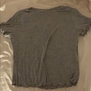 BRANDY FRILLY TOP cropped